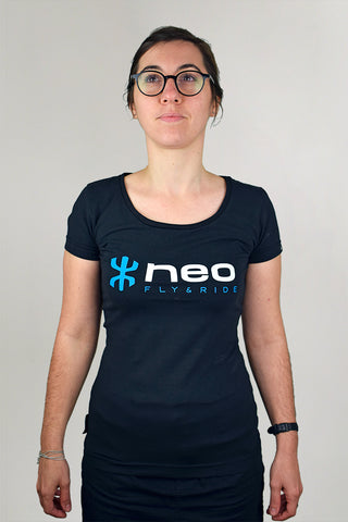 NEO Logo Black T-Shirt (Woman)